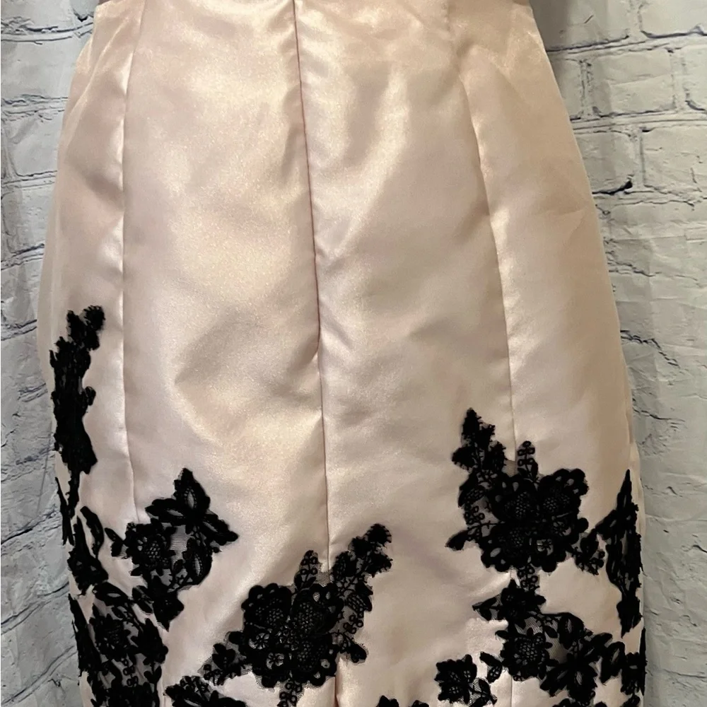 LOVE  -  Pink Strapless Empire Waist Dress w/built-in padded bra-  Size 12 - Picture 9 of 12